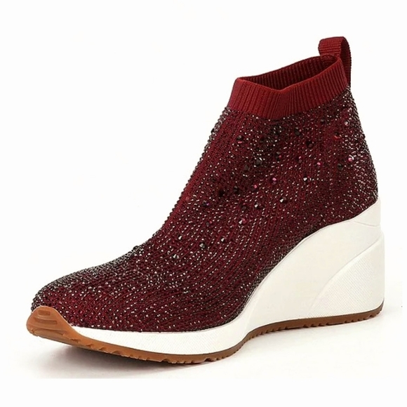 Alex Marie Shoes Nwob Alex Marie Halika Rhinestone Embellished Knit